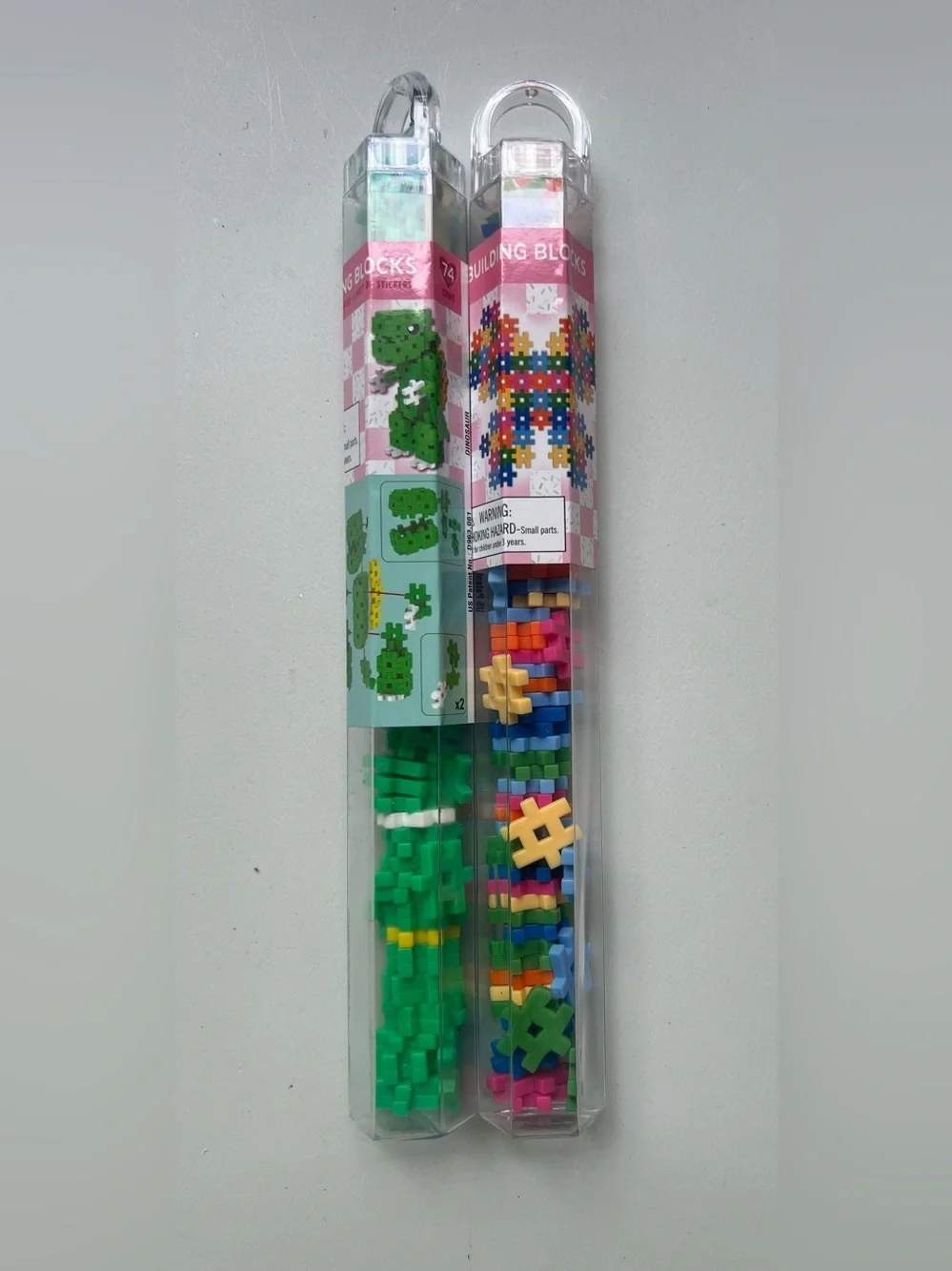 2-Sets Target Hashtag Building Blocks Multicolor Neon Colors